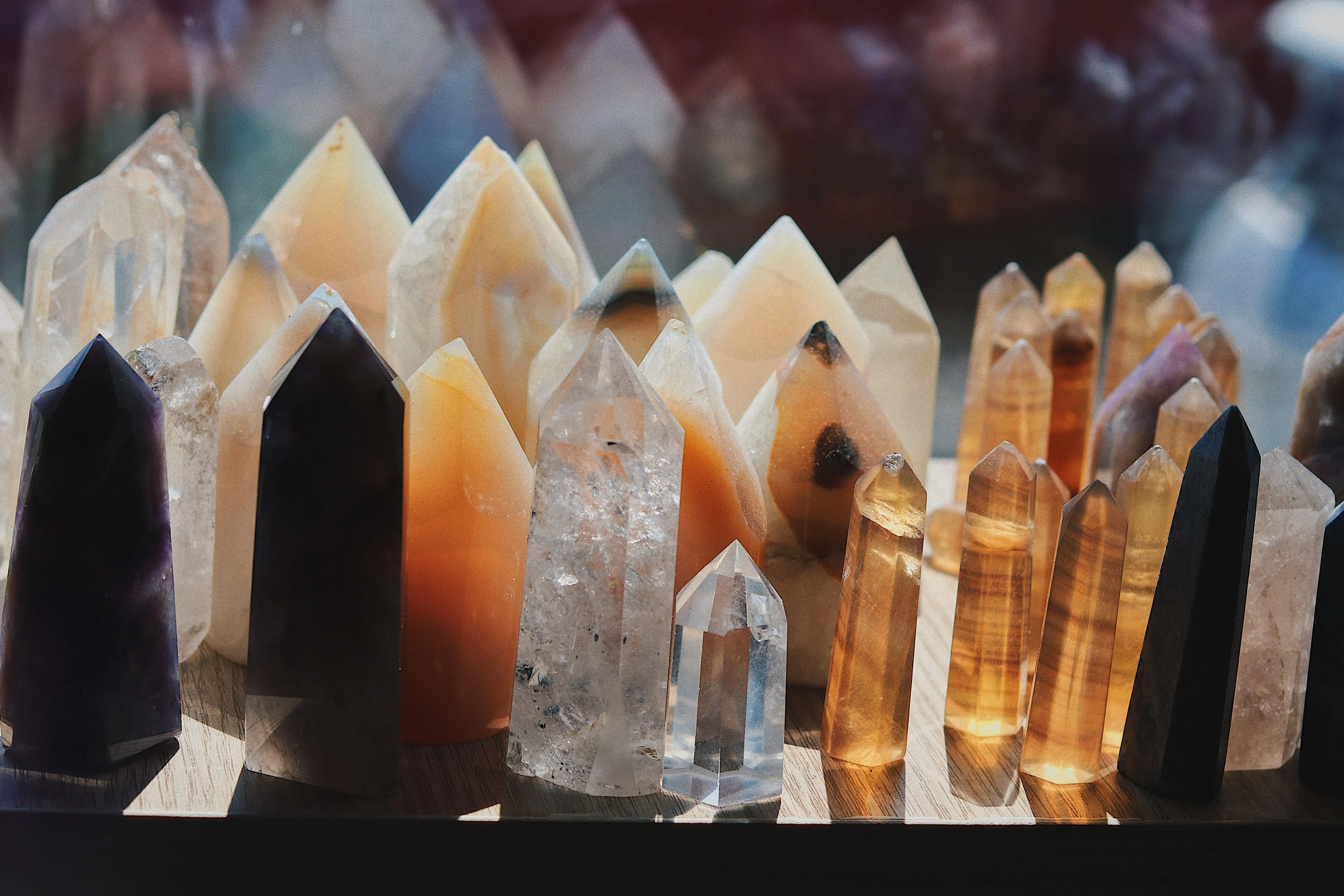 crystal obelisks
